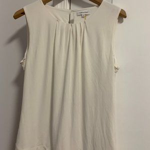 Calvin Klein (size 6) white tank top for suits